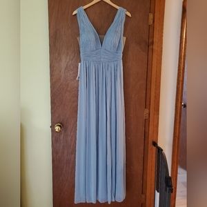 Azazie Dusty Blue Bridesmaid Dress NWT